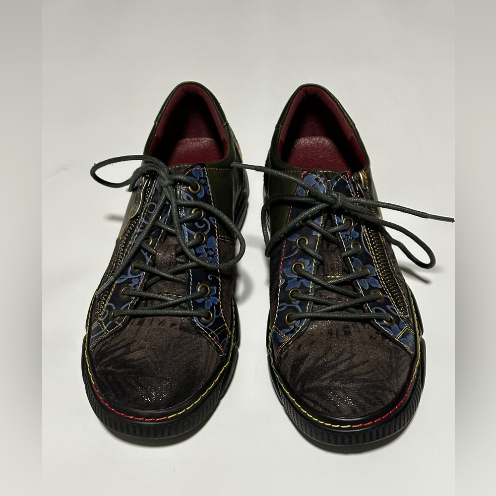 L'Artiste Spring Step Danli Women's Leather Sneakers 7.5/39 EU Art Shoes - Picture 2 of 12